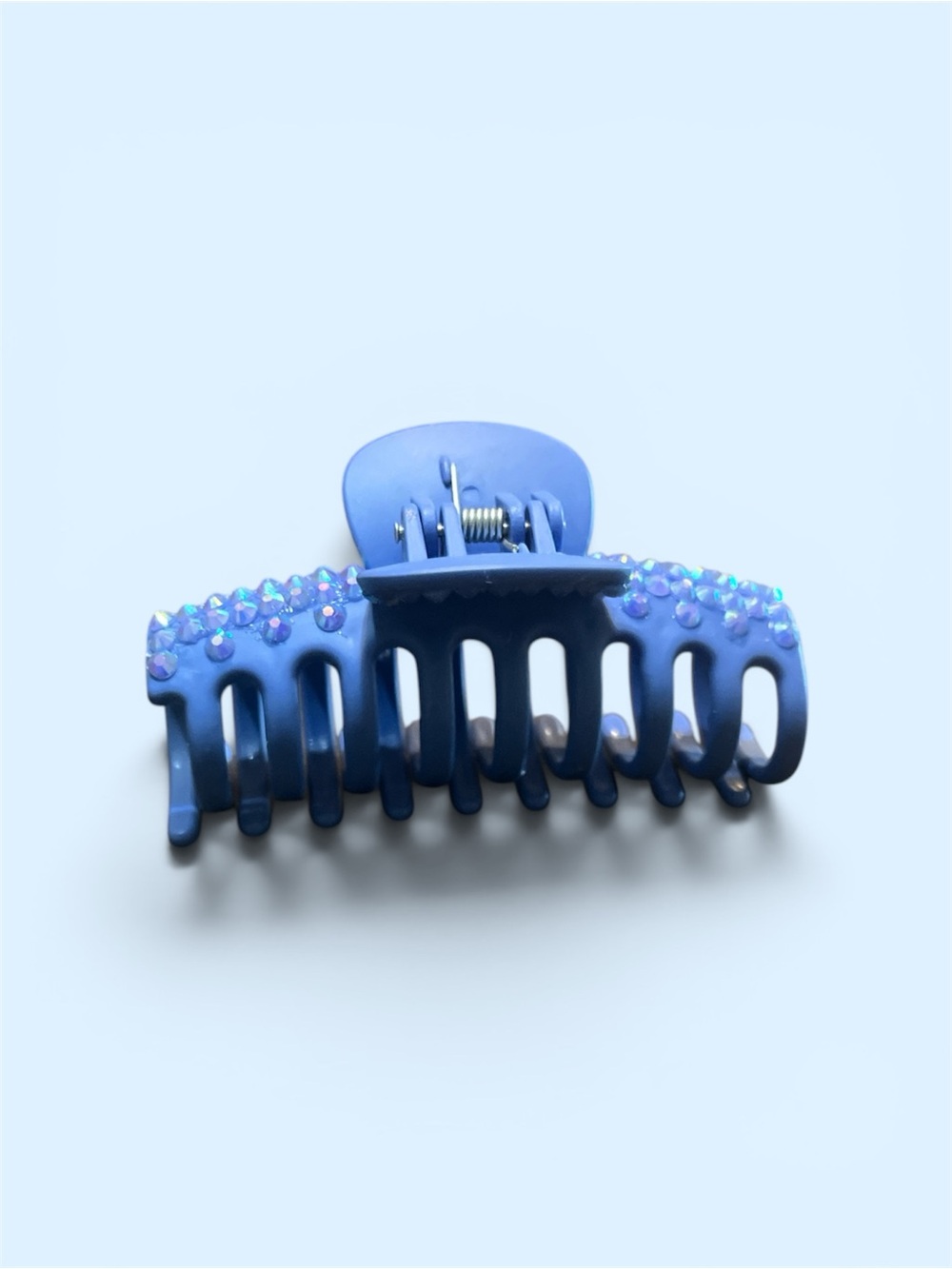 Bedazzled claw clip - dark purple / blue